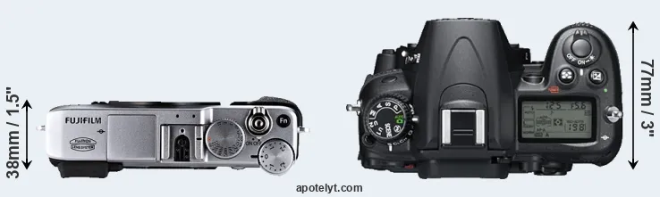 Compare X-E1 versus D7000 top
