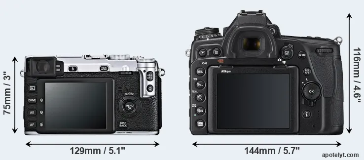 Comparison X-E1 or D780 rear