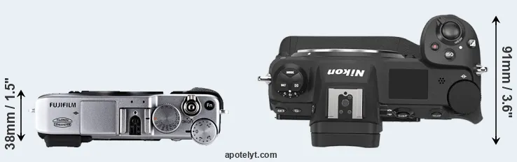 Compare X-E1 versus Z9 top