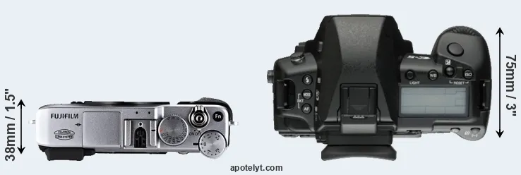 Compare X-E1 versus E-5 top