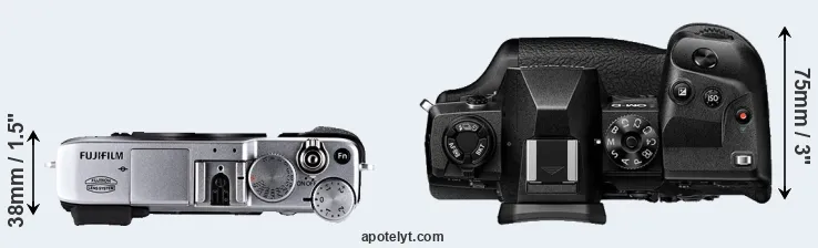 Compare X-E1 versus E-M1X top