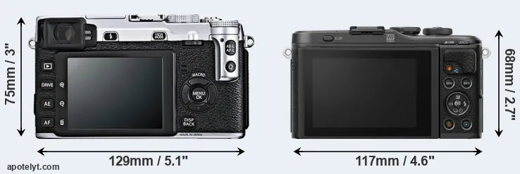 Comparison X-E1 or E-PL10 rear