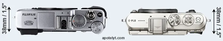 Compare X-E1 versus E-PL8 top