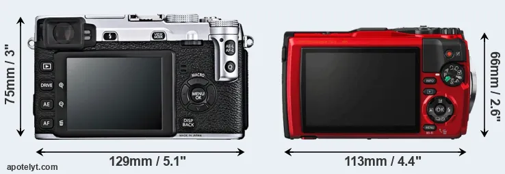 Comparison X-E1 or TG-5 rear
