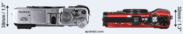 Compare X-E1 versus TG-5 top