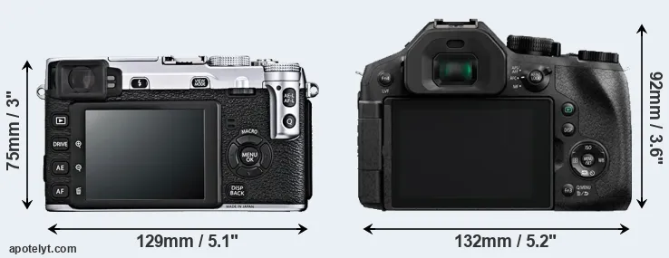 Comparison X-E1 or FZ300 rear