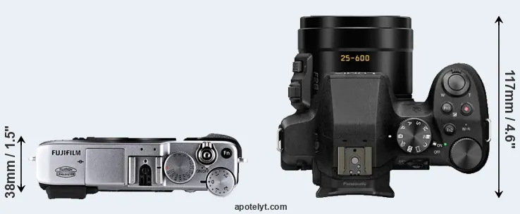Compare X-E1 versus FZ330 top