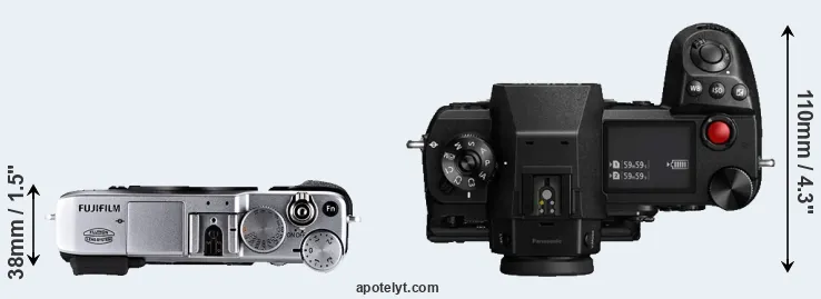 Compare X-E1 versus S1H top