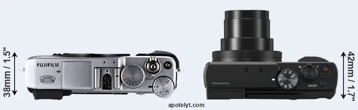 Compare X-E1 versus TZ95 top
