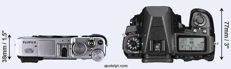 Compare X-E1 versus K-3 II top