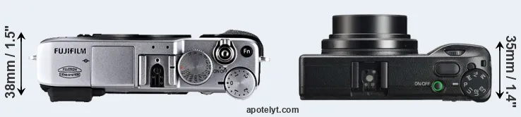Compare X-E1 versus GR IIIx top