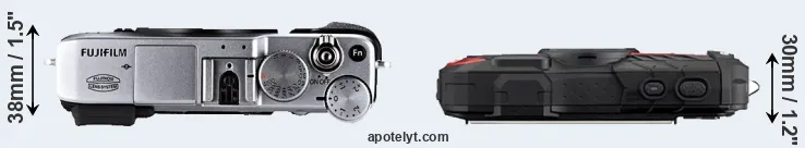 Compare X-E1 versus WG-60 top