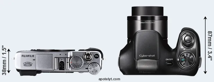 Compare X-E1 versus H200 top