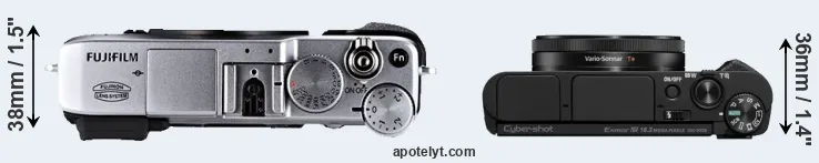 Compare X-E1 versus HX99 top