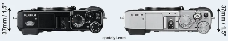 Compare X-E2 versus X-E2S top