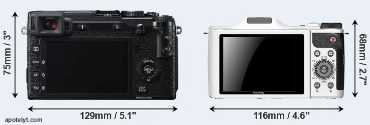 Comparison X-E2 or S-1 rear