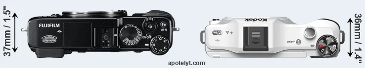 Compare X-E2 versus S-1 top