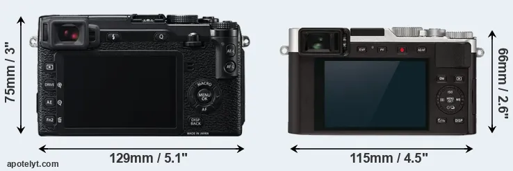 Comparison X-E2 or D-LUX 7 rear