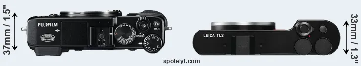 Compare X-E2 versus TL2 top