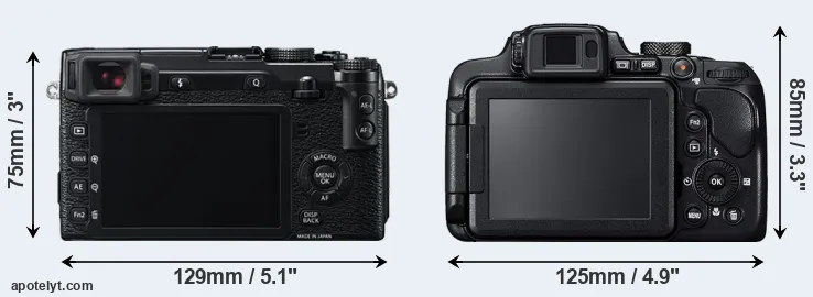 Comparison X-E2 or B700 rear