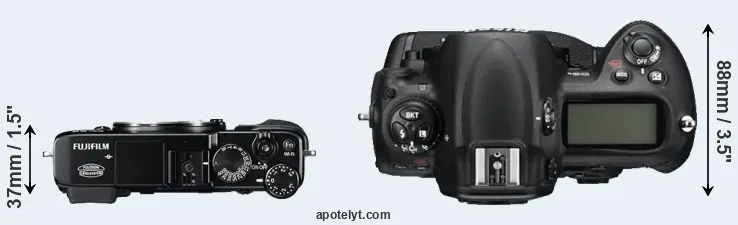 Compare X-E2 versus D3S top
