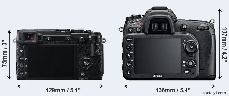 Comparison X-E2 or D7100 rear