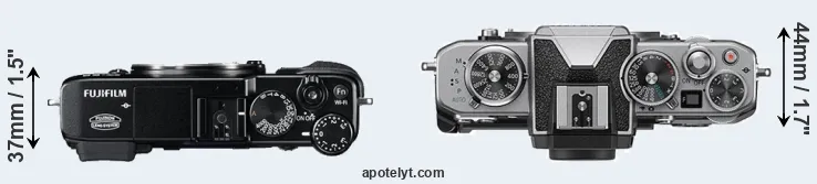 Compare X-E2 versus Z fc top