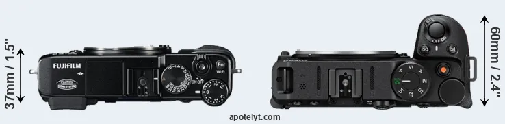 Compare X-E2 versus Z30 top