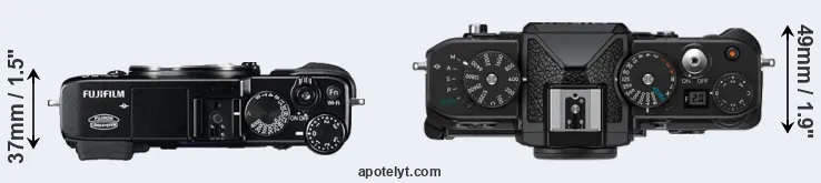 Compare X-E2 versus Zf top