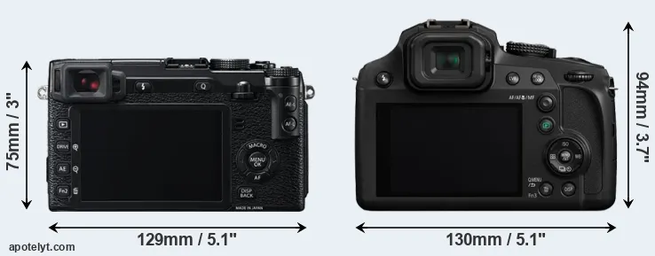 Comparison X-E2 or FZ82 rear