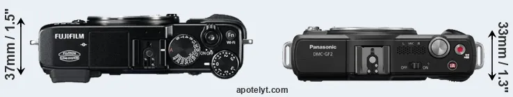 Compare X-E2 versus GF2 top