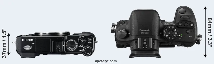 Compare X-E2 versus GH4 top