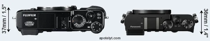 Compare X-E2 versus GM5 top