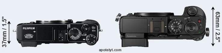 Compare X-E2 versus GX8 top