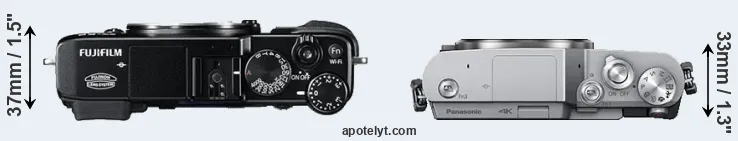 Compare X-E2 versus GX800 top
