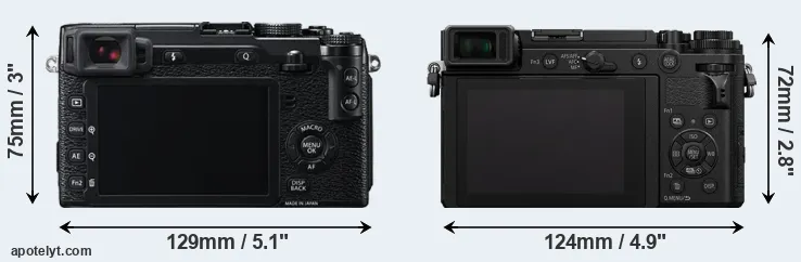 Comparison X-E2 or GX9 rear