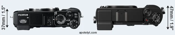 Compare X-E2 versus GX9 top