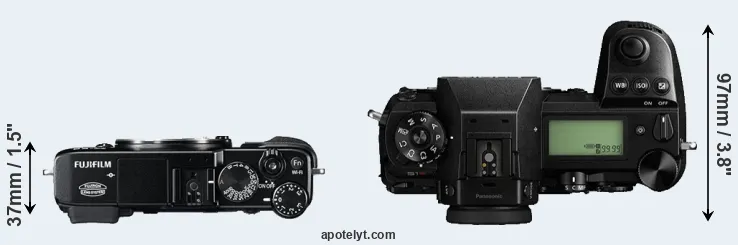 Compare X-E2 versus S1R top