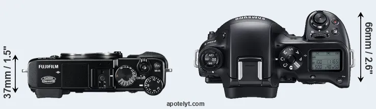 Compare X-E2 versus NX1 top