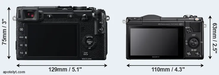 Comparison X-E2 or A5000 rear