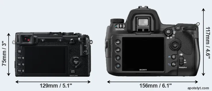 Comparison X-E2 or A850 rear