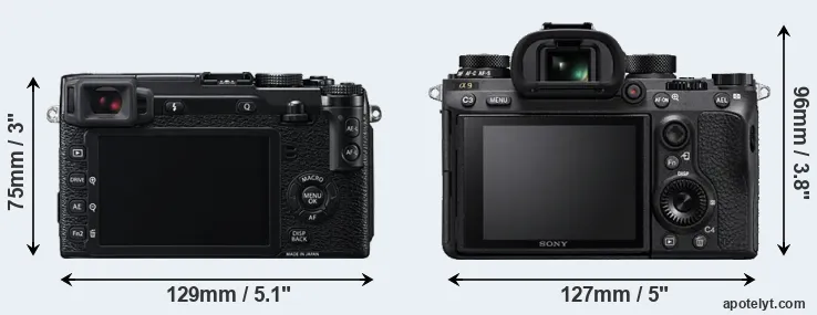 Comparison X-E2 or A9 rear