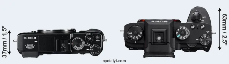 Compare X-E2 versus A9 top