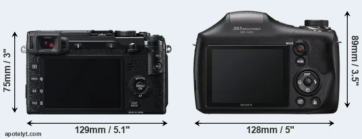 Comparison X-E2 or H300 rear