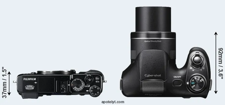 Compare X-E2 versus H300 top