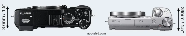 Compare X-E2 versus NEX-5T top