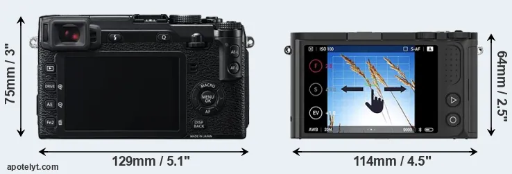 Comparison X-E2 or M1 rear