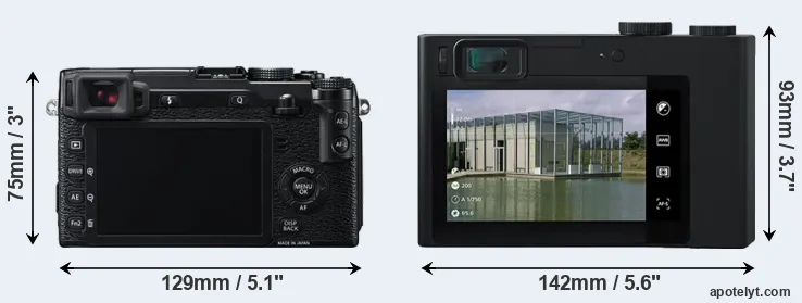 Comparison X-E2 or ZX1 rear