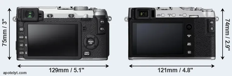 Comparison X-E2S or X-E3 rear