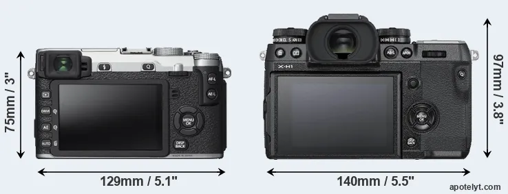 Comparison X-E2S or X-H1 rear
